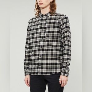 Allsaints Ridgewood long sleeve plaid button up, size L